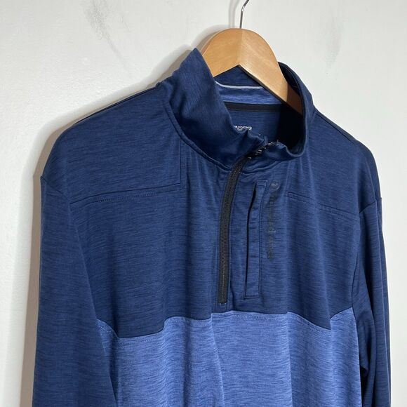 Vineyard Vines Performance 1/4 Zip On The Go Shep Shirt Blue Mens Size XB - Picture 2 of 7